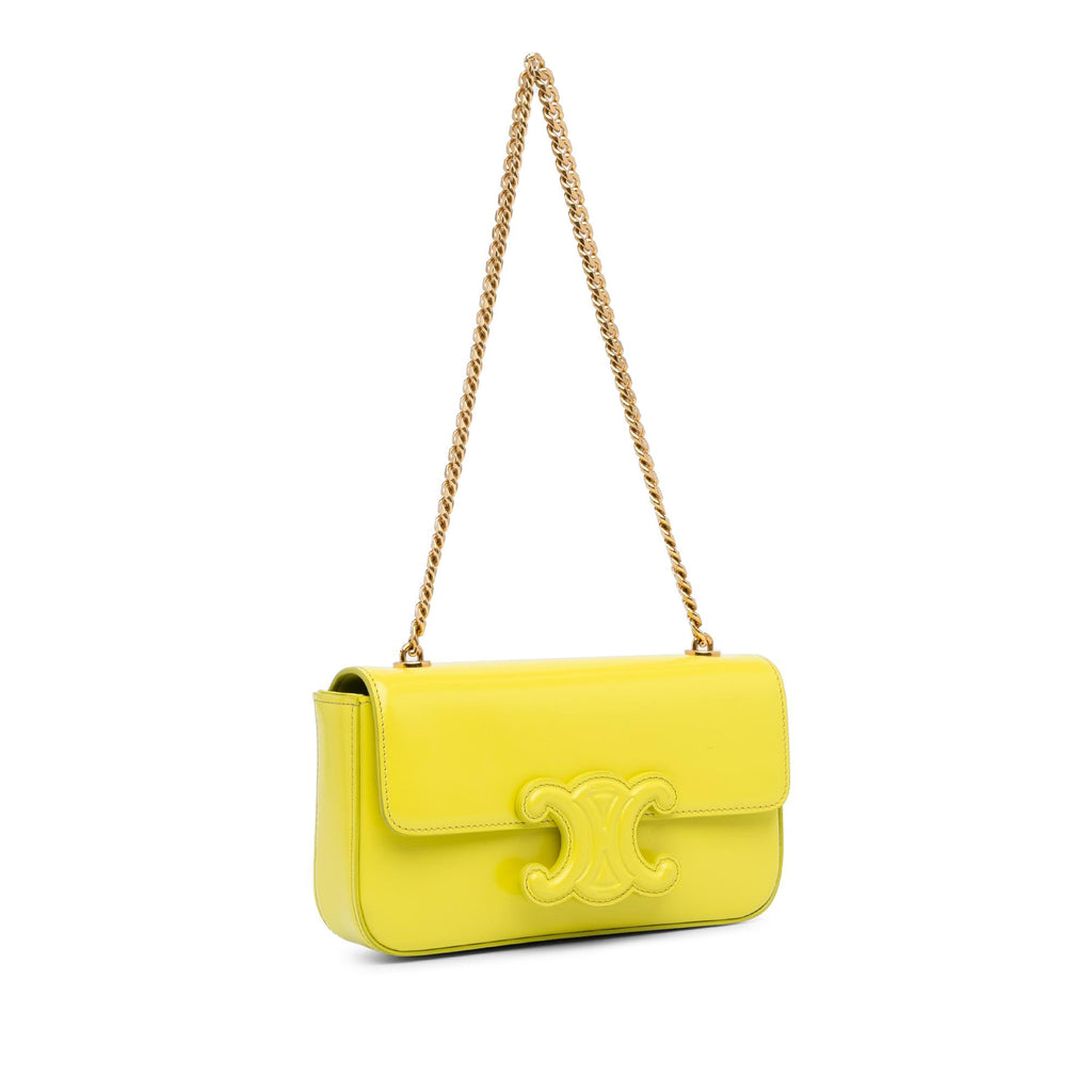 Celine Cuir Triomphe Chain Shoulder Bag (SHG-Ju5A2h)