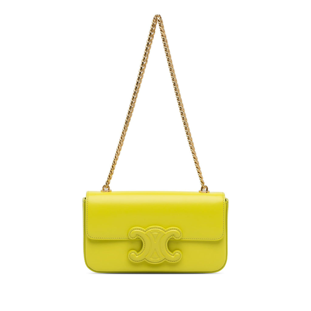 Celine Cuir Triomphe Chain Shoulder Bag (SHG-9jnYiU)
