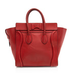 Celine Drummed Calfskin Mini Luggage Tote (SHF-21338)