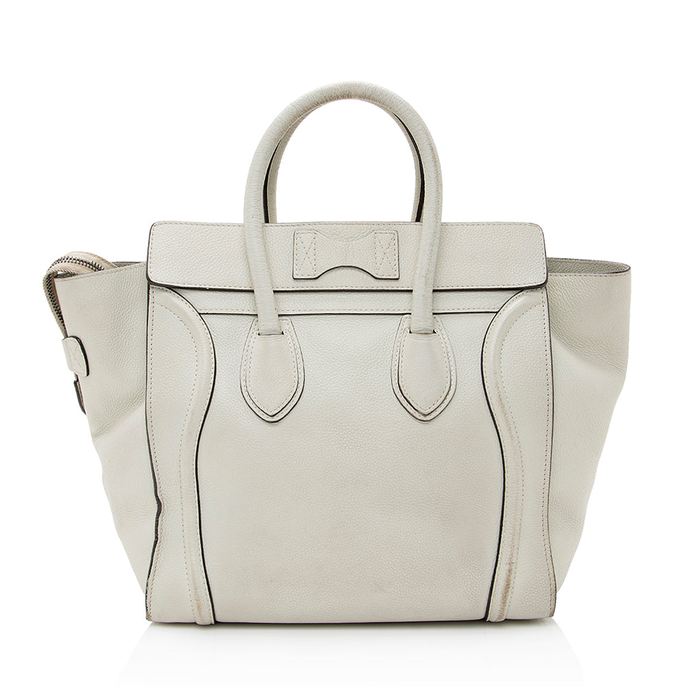 Celine Drummed Calfskin Mini Luggage Tote (SHF-21690)
