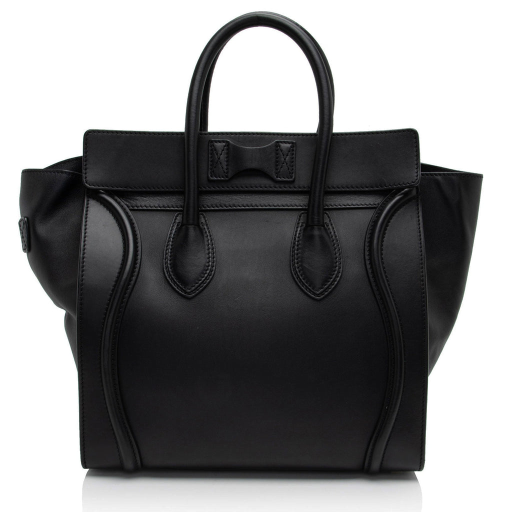 Celine Drummed Calfskin Mini Luggage Tote (SHF-MoYYfB)