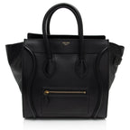 Celine Drummed Calfskin Mini Luggage Tote (SHF-MoYYfB)