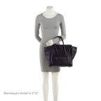 Celine Drummed Calfskin Mini Luggage Tote (SHF-MoYYfB)