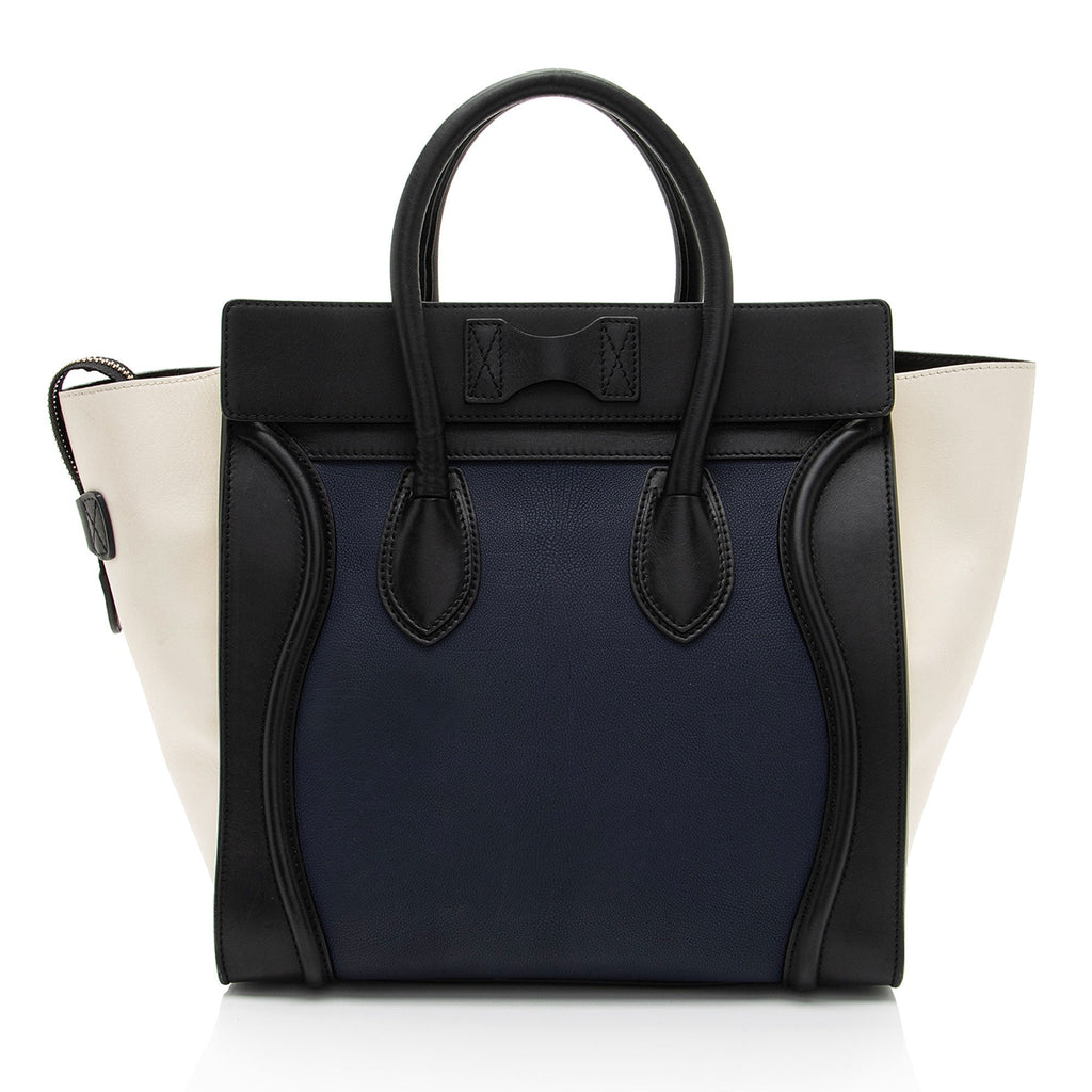 Celine Drummed Calfskin Mini Luggage Tote (SHF-emBVnY)