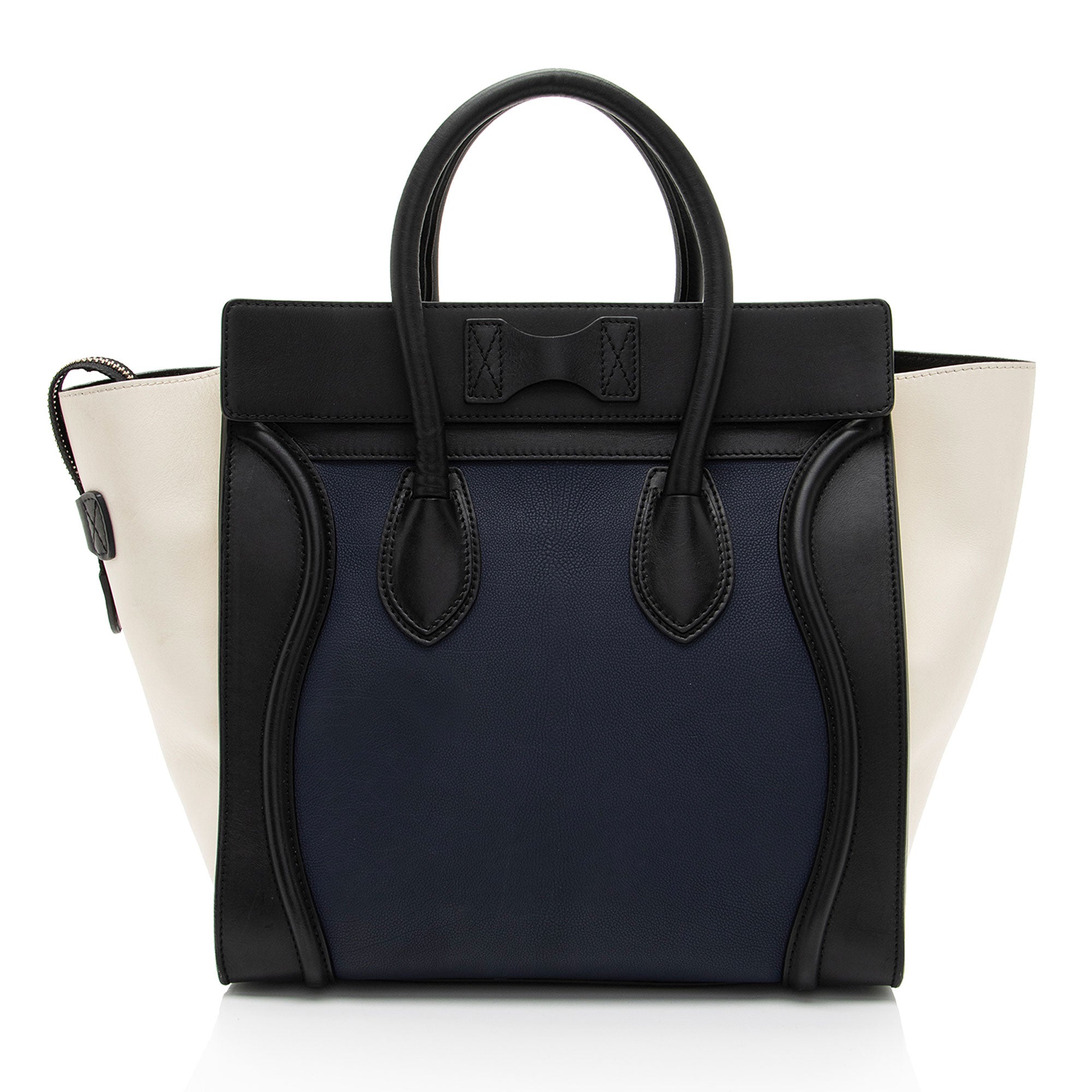 Celine Drummed Calfskin Mini Luggage Tote (SHF-emBVnY)