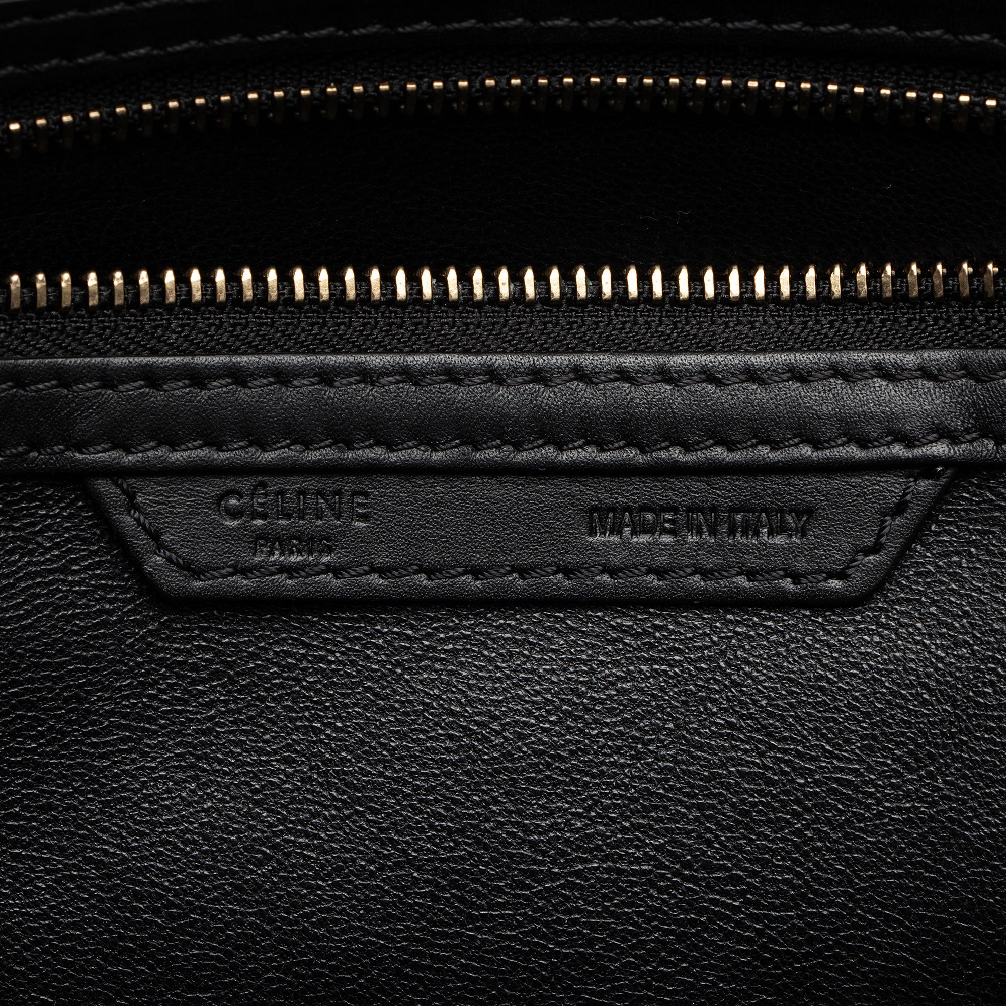 Celine Drummed Calfskin Mini Luggage Tote (SHF-emBVnY)