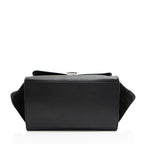 Celine Drummed Calfskin Suede Medium Trapeze Bag