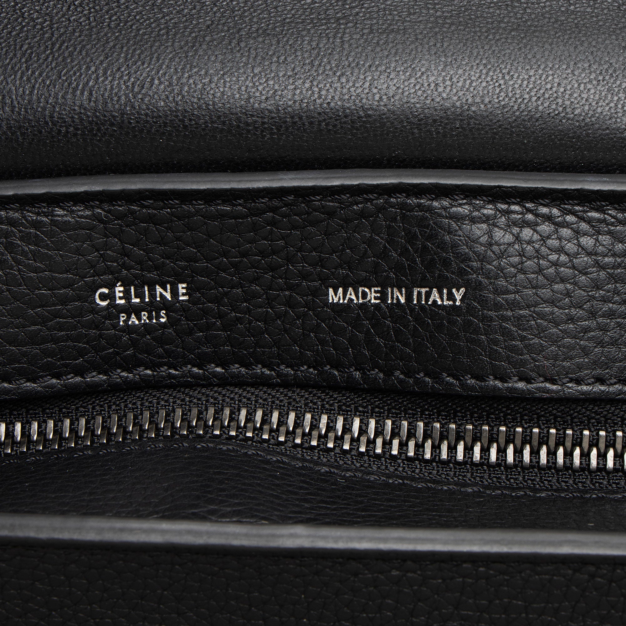 Celine Drummed Calfskin Suede Medium Trapeze Bag