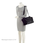 Celine Drummed Calfskin Suede Medium Trapeze Bag