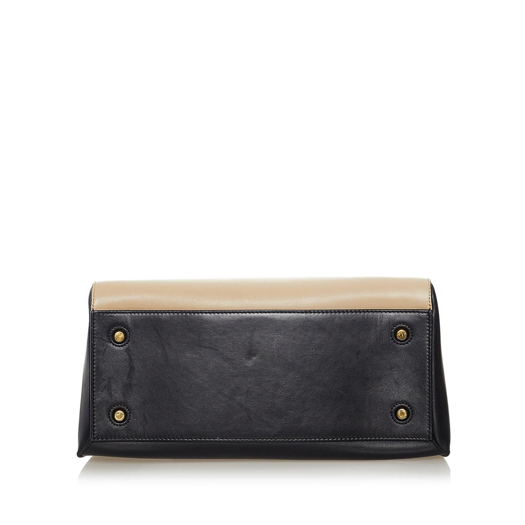 Celine Edge Bicolor Leather Handbag (SHG-28192)
