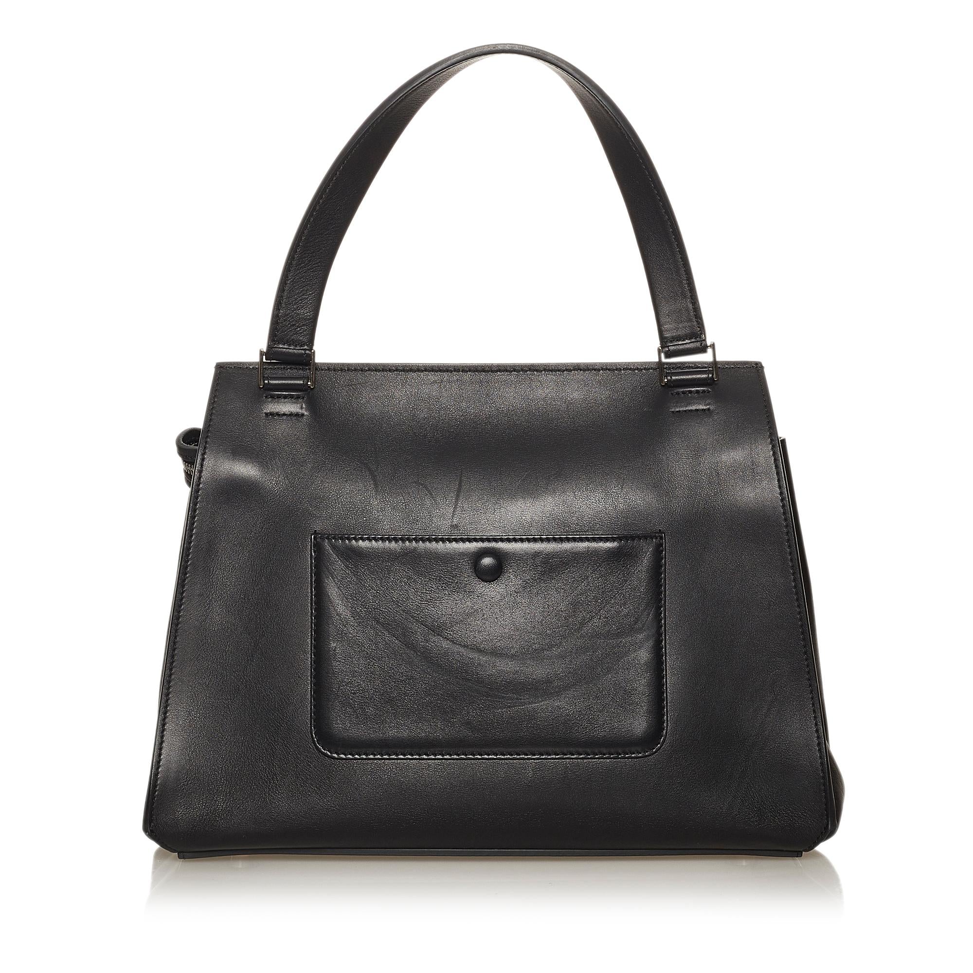 Celine Edge Bicolor Leather Handbag (SHG-29335)