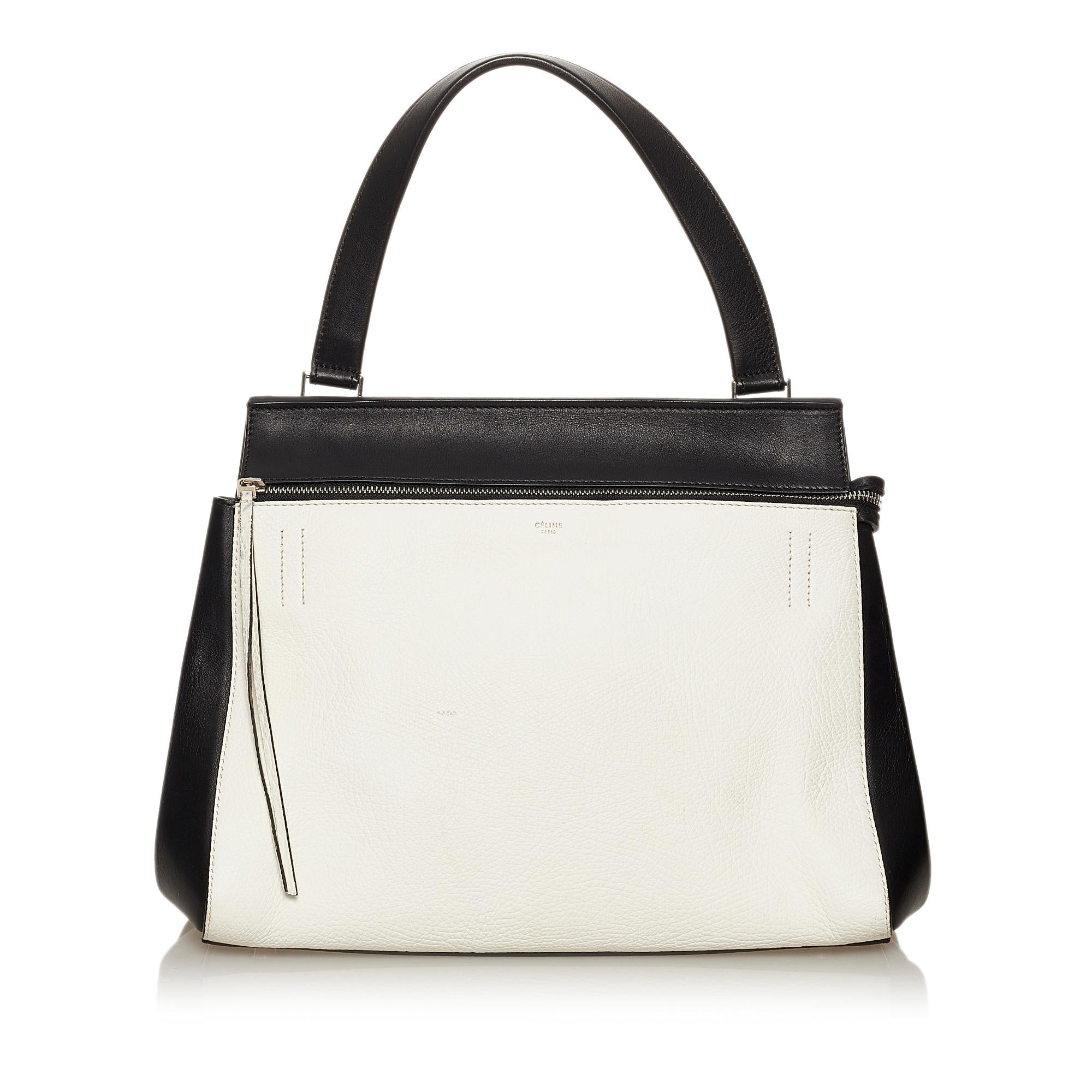 Celine Edge Bicolor Leather Handbag (SHG-29335)