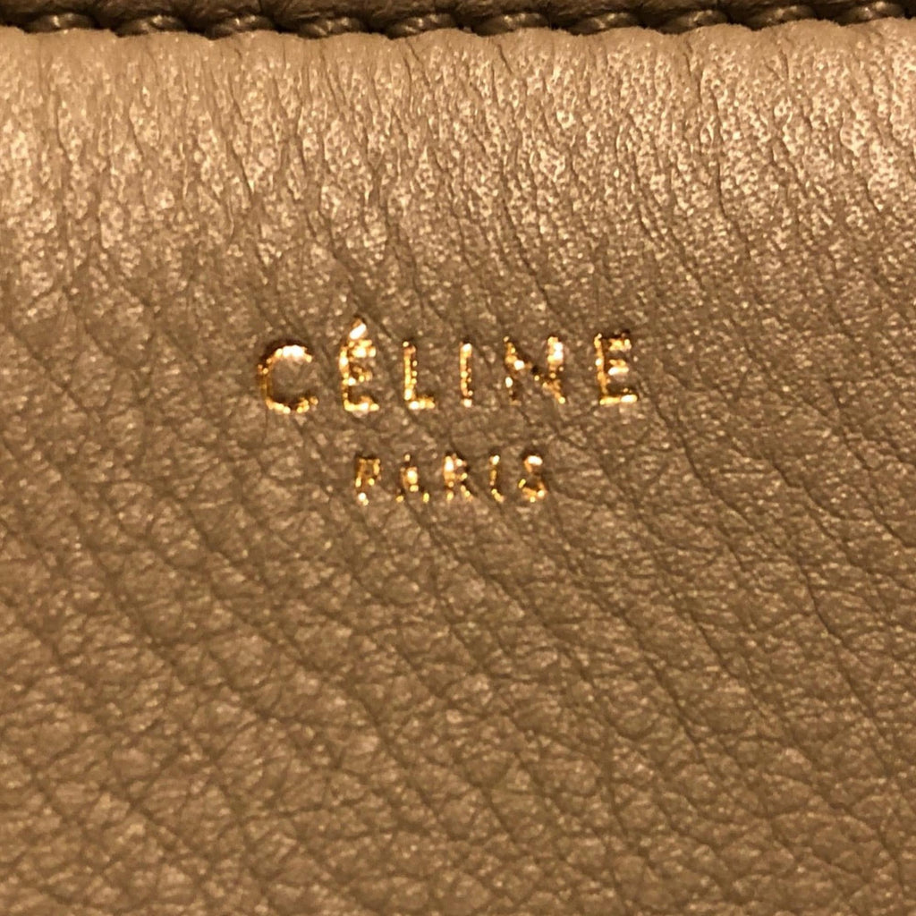 Celine Edge Bicolor Leather Handbag (SHG-VTZAGE)