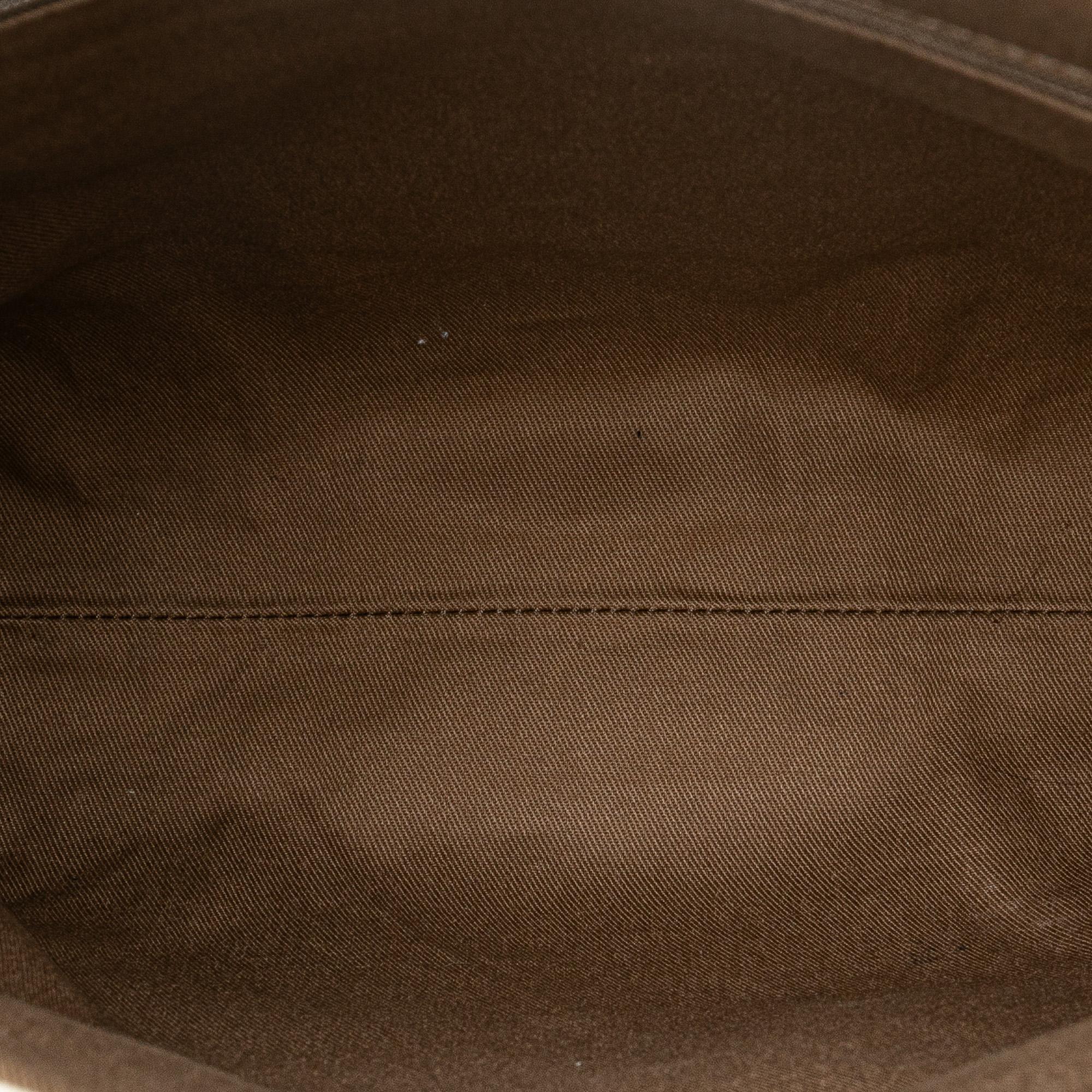 Celine Embossed Leather-Trimmed Macadam Canvas Tote (SHG-PZOlj3)