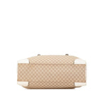 Celine Embossed Leather-Trimmed Macadam Canvas Tote