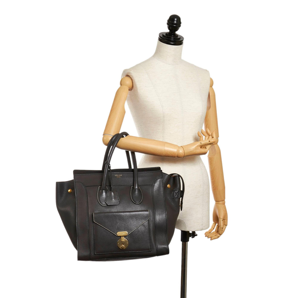 Celine Envelope Luggage Tote Leather Handbag (SHG-30072)