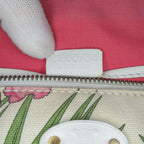 Celine Floral Print Canvas Shoulder Bag
