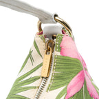 Celine Floral Print Canvas Shoulder Bag