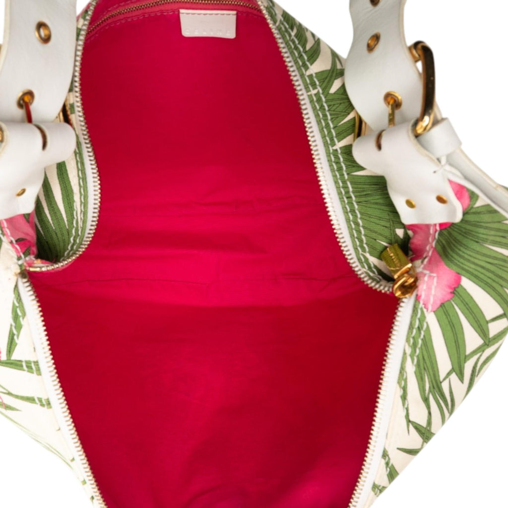 Celine Floral Printed Canvas Crossbody