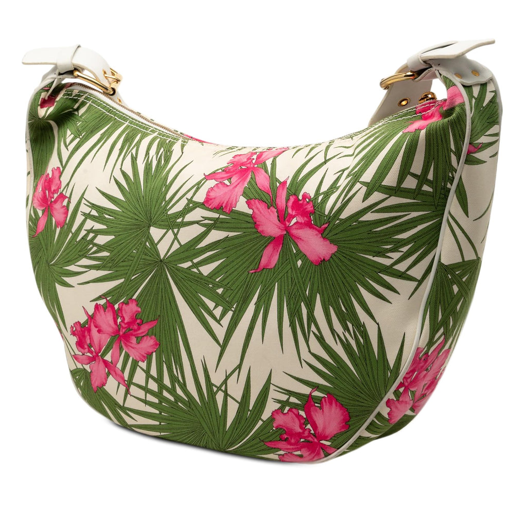 Celine Floral Printed Canvas Crossbody