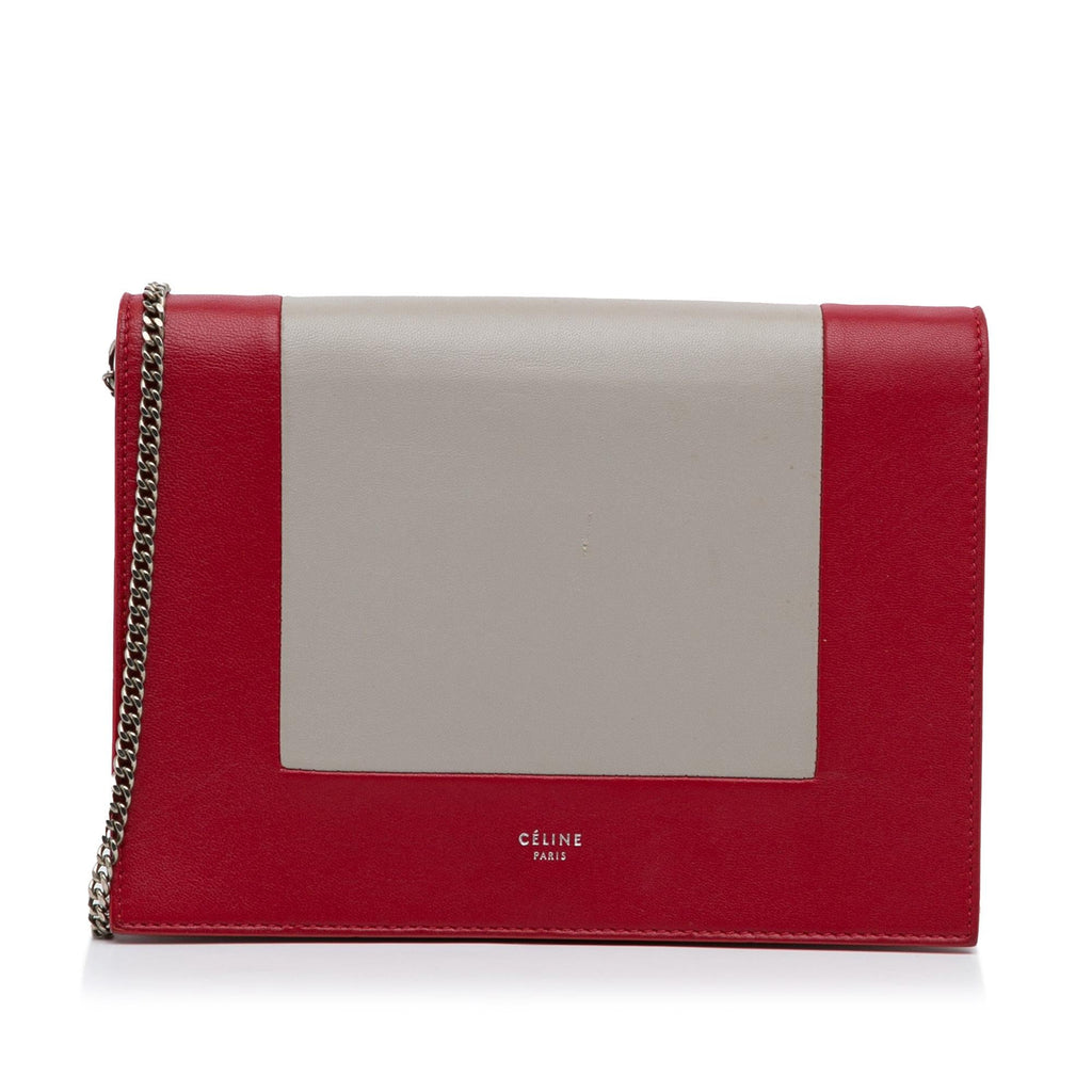 Celine Frame Leather Wallet on Chain (SHG-i2nR2K)