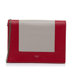 Celine Frame Leather Wallet on Chain (SHG-i2nR2K)