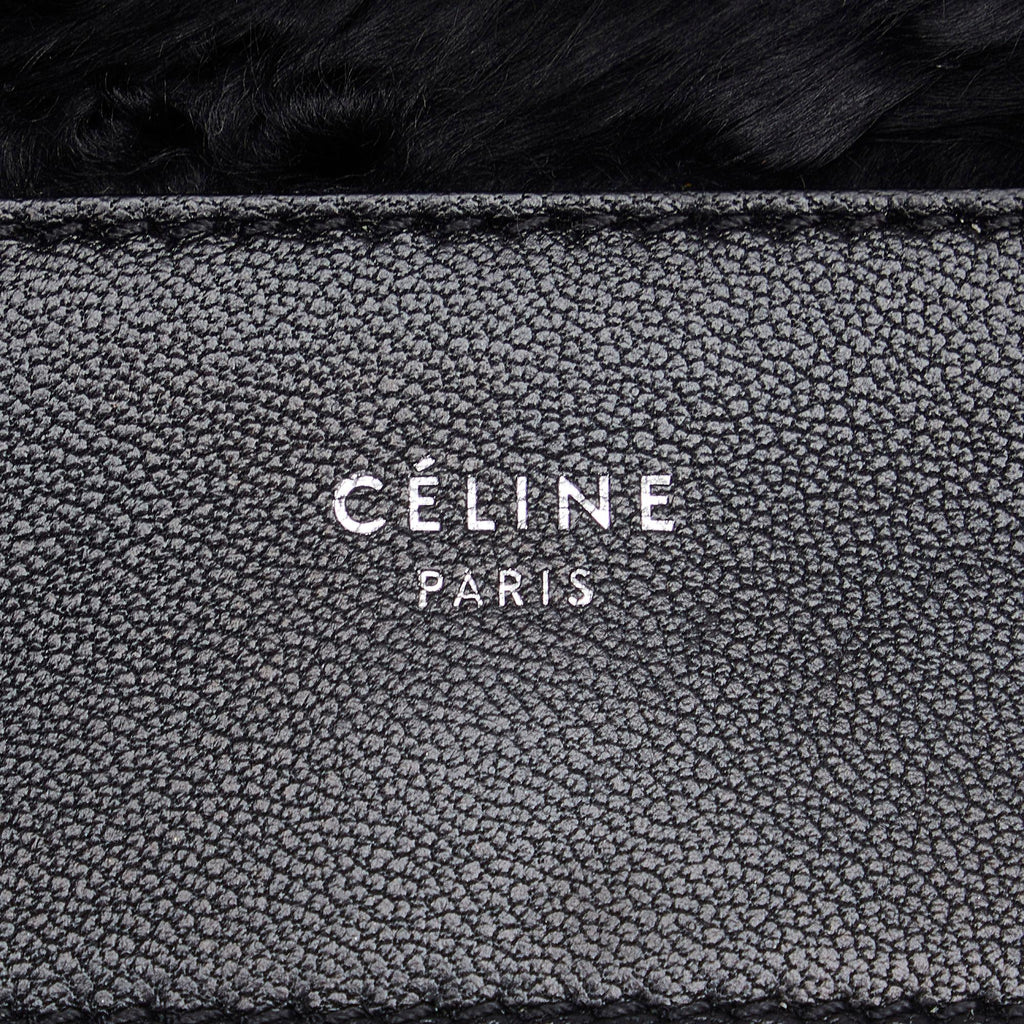 Celine Fur-Trim Frame Crossbody Bag (SHG-4w5ZVs)