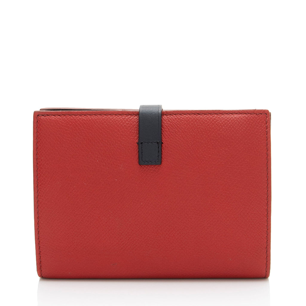 Celine Grained Calfskin Strap Multifunction Medium Wallet