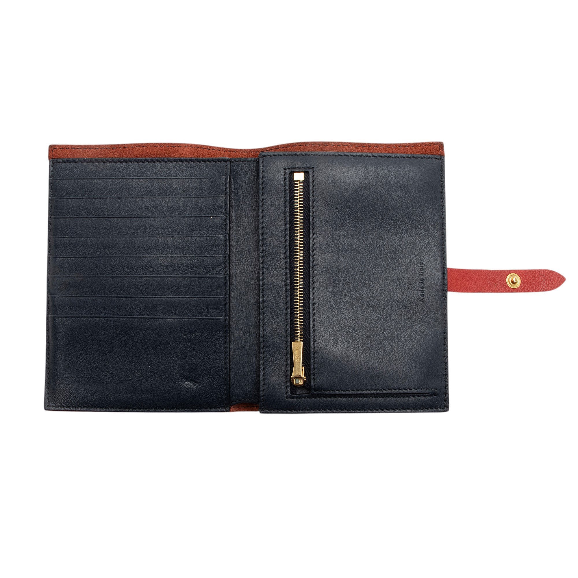 Celine Grained Calfskin Strap Multifunction Medium Wallet