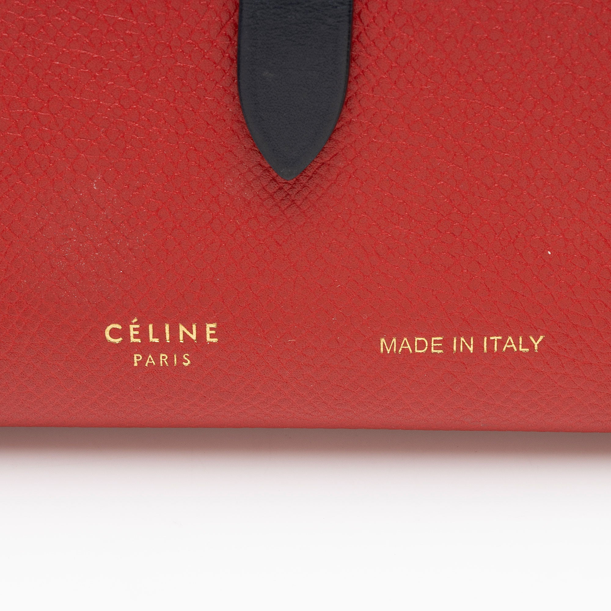 Celine Grained Calfskin Strap Multifunction Medium Wallet