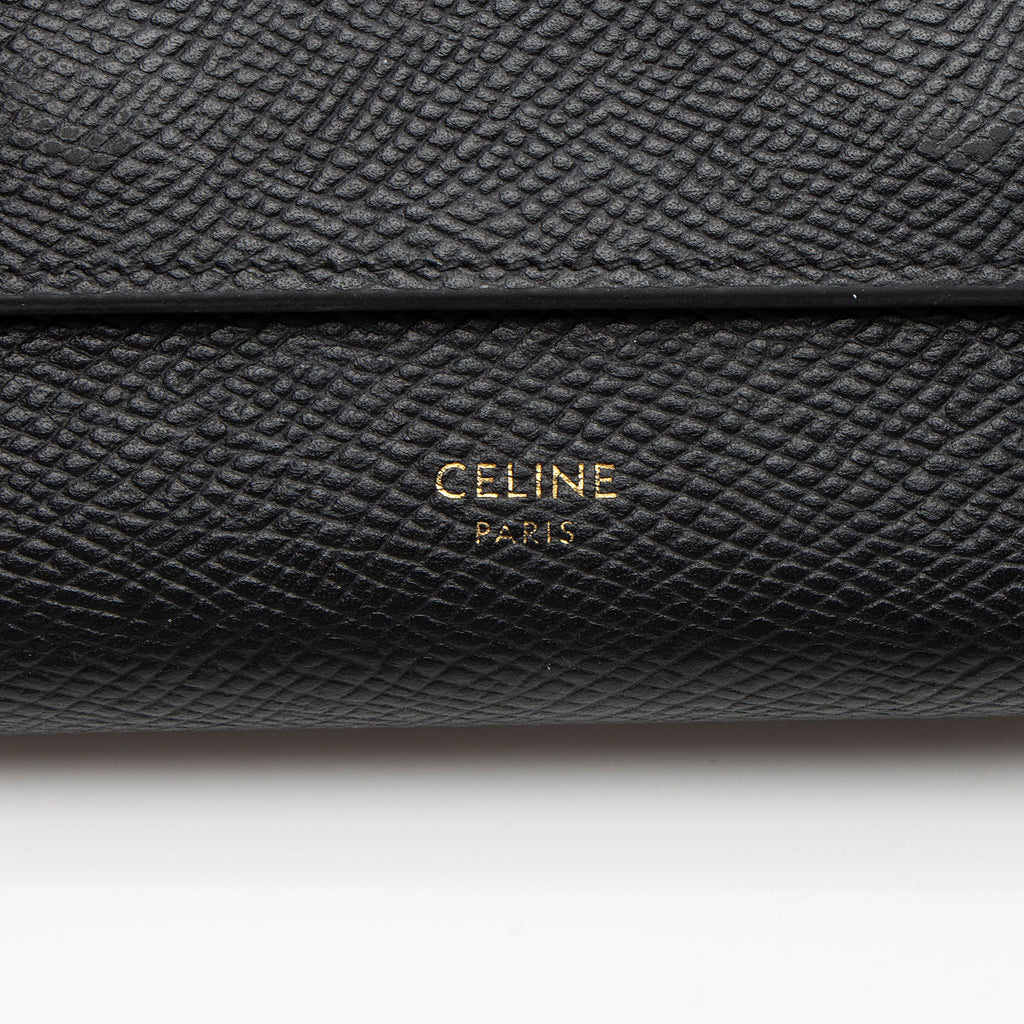 Celine Grained Calfskin Trifold Small Wallet (SHF-9MamMj)