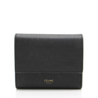 Celine Grained Calfskin Trifold Small Wallet (SHF-9MamMj)