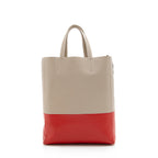 Celine Lambskin Bicolor Cabas Vertical Tote (SHF-17903)