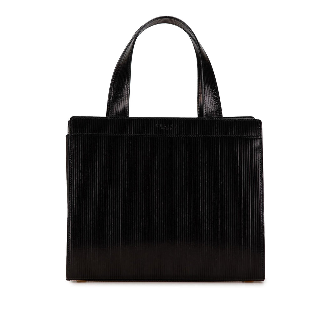 Celine Horse Carriage Embossed Leather Satchel (SHG-sJLJBn)
