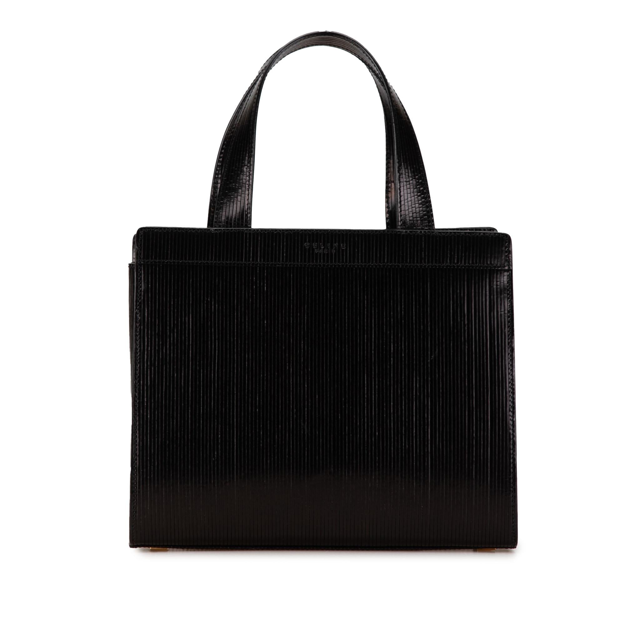 Celine Horse Carriage Embossed Leather Satchel (SHG-sJLJBn)