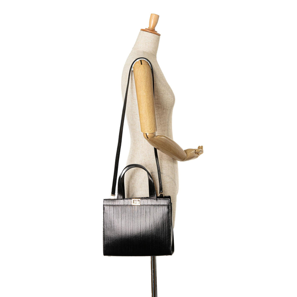 Celine Horse Carriage Embossed Leather Satchel (SHG-sJLJBn)