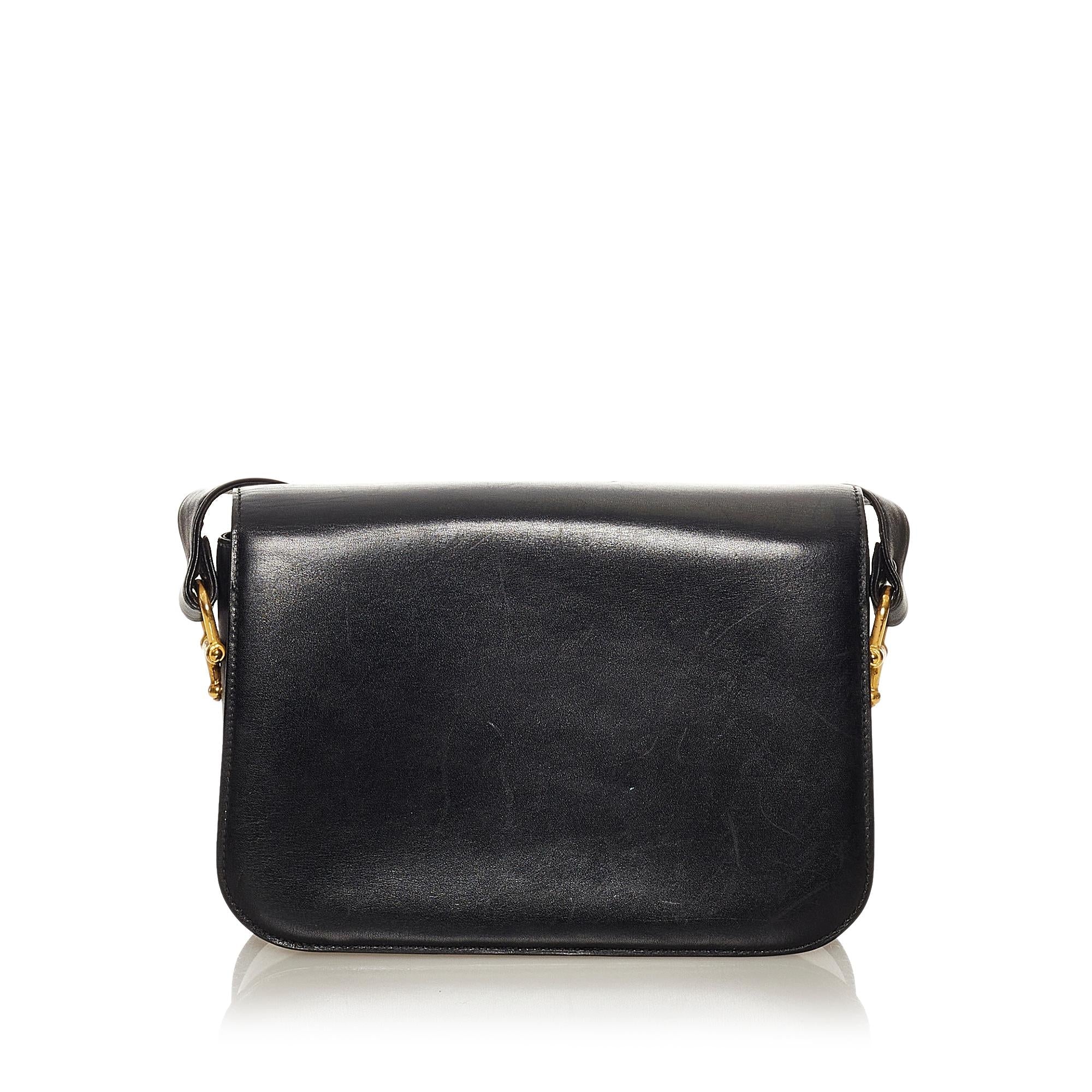Celine Horse Carriage Leather Shoulder Bag (SHG-27560)