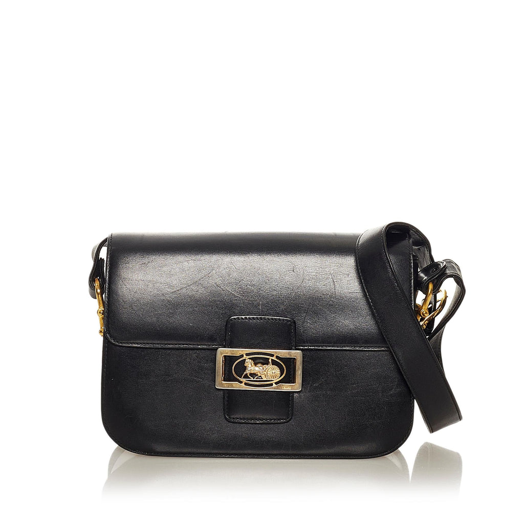 Celine Horse Carriage Leather Shoulder Bag (SHG-27560)