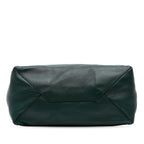 Celine Lambskin Horizontal Zipper Gusset Cabas Tote