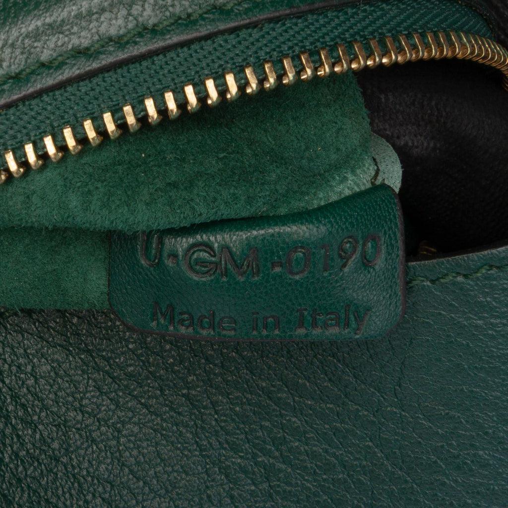 Celine Lambskin Horizontal Zipper Gusset Cabas Tote