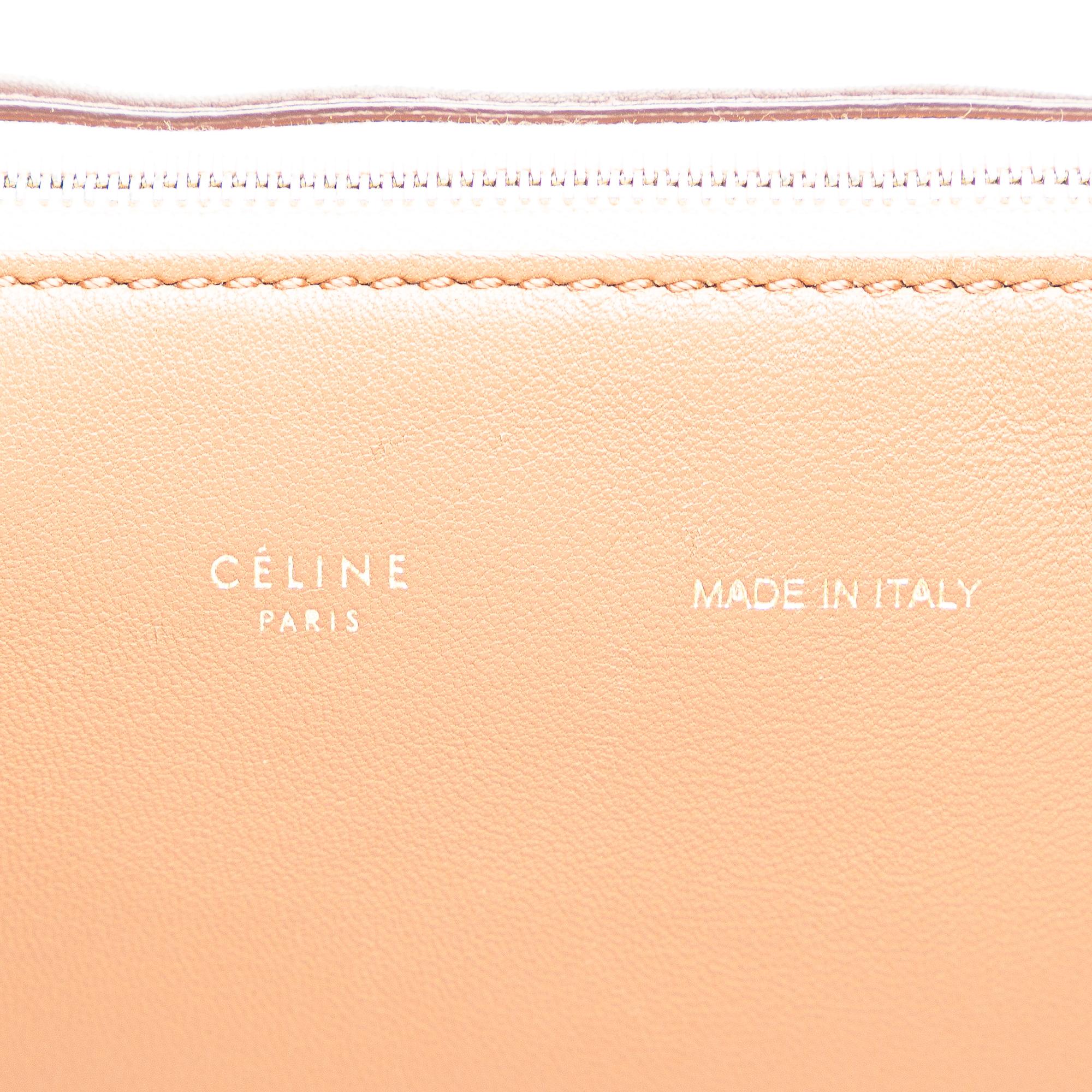 Celine Lambskin Soft Trio Shoulder Bag