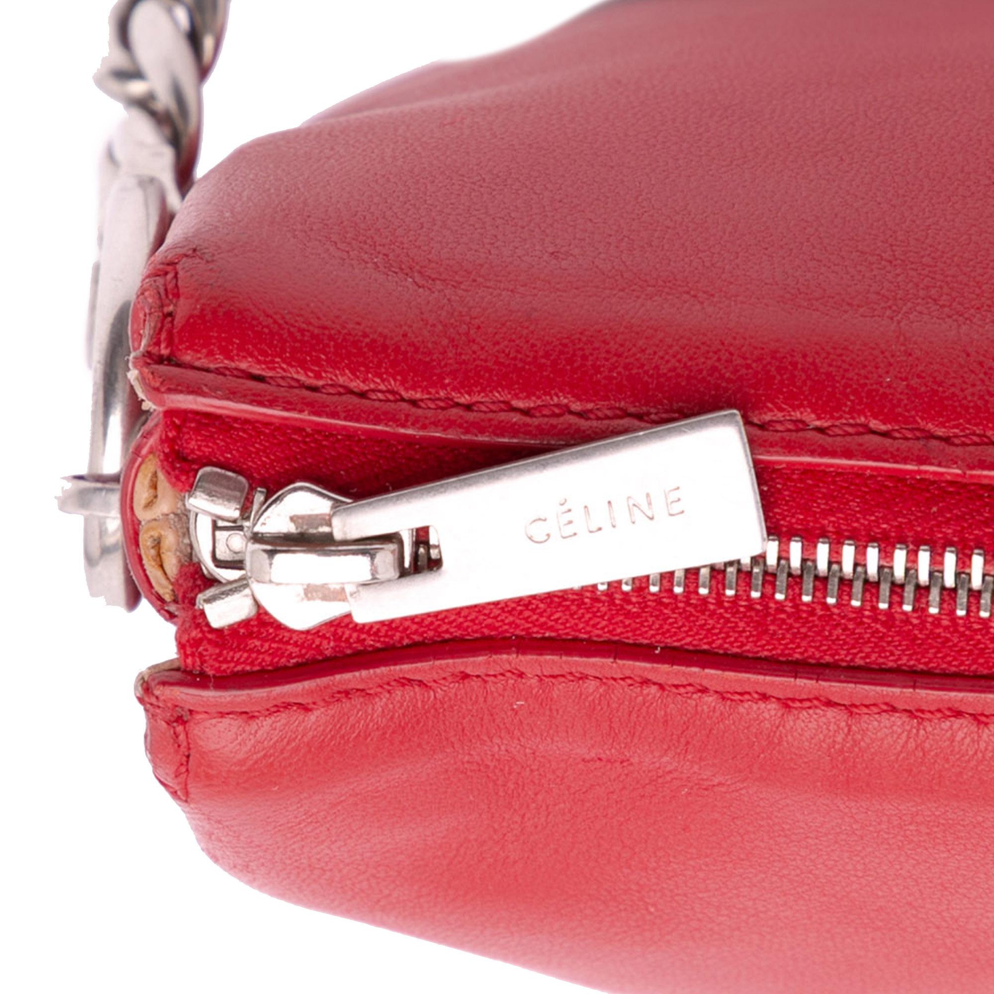 Celine Lambskin Soft Trio Shoulder Bag
