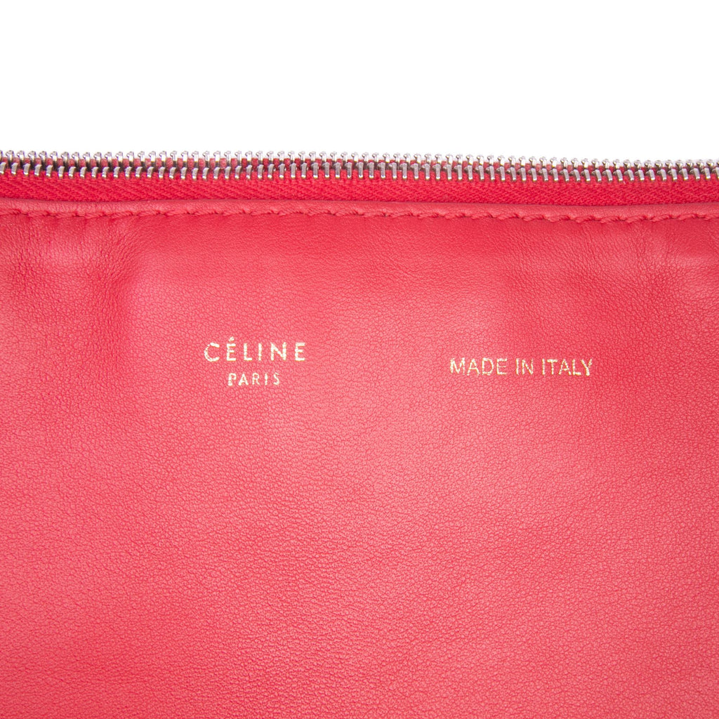 Celine Lambskin Soft Trio Shoulder Bag