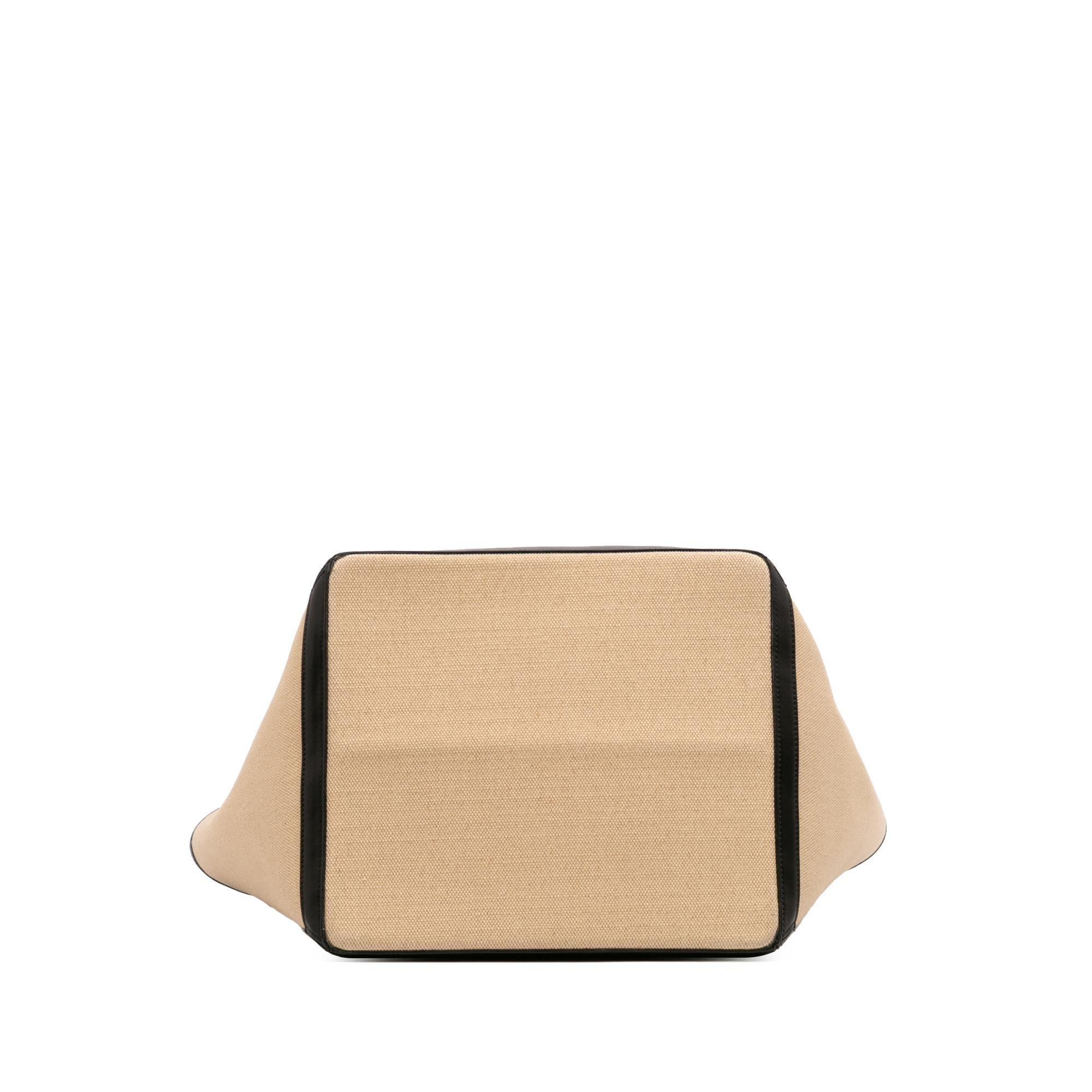 Celine Large Canvas Vertical Square Cabas Tote