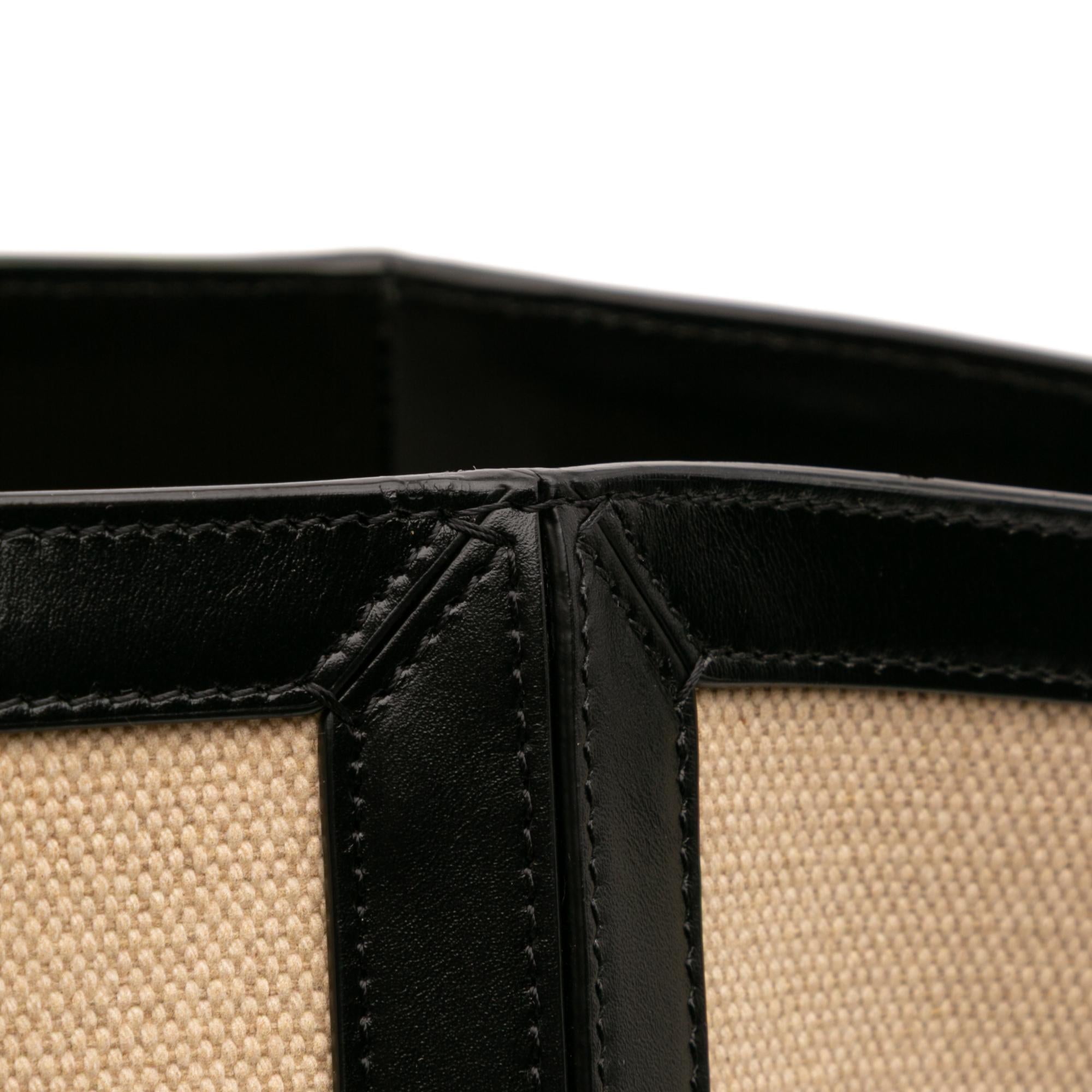 Celine Large Canvas Vertical Square Cabas Tote