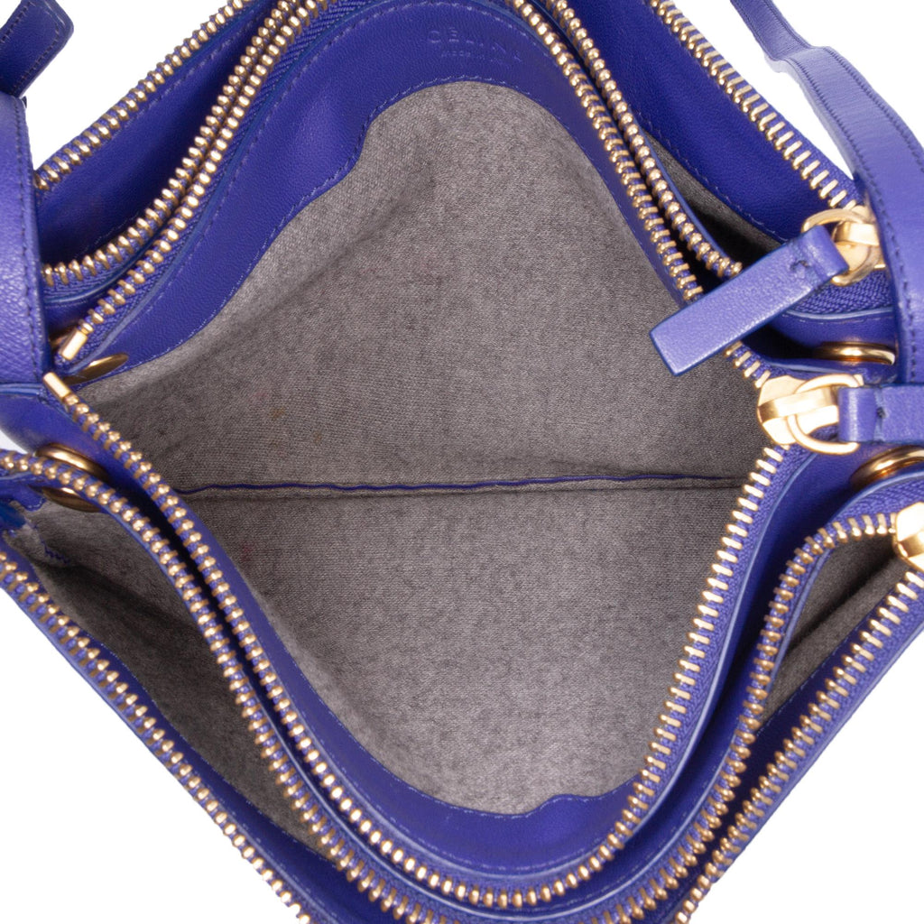 Celine Large Lambskin Trio Crossbody