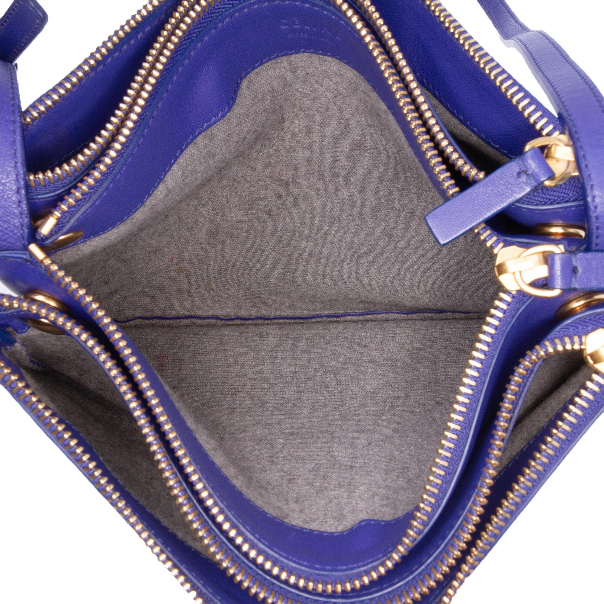 Celine Large Lambskin Trio Crossbody