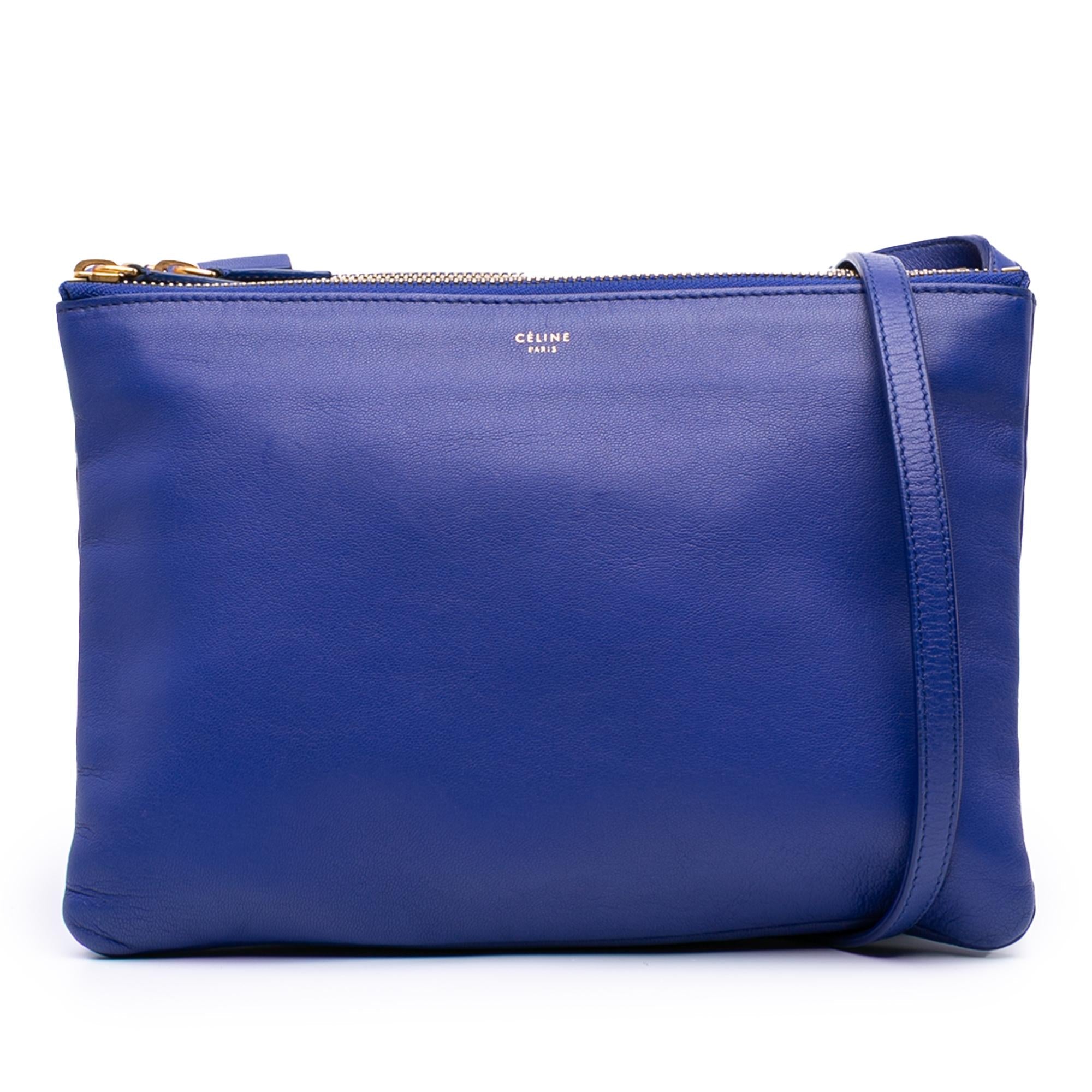 Celine Large Lambskin Trio Crossbody