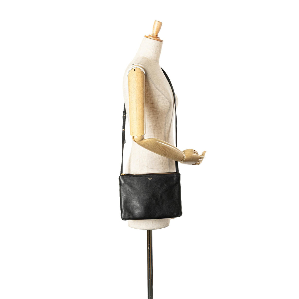 Celine Large Lambskin Trio Crossbody