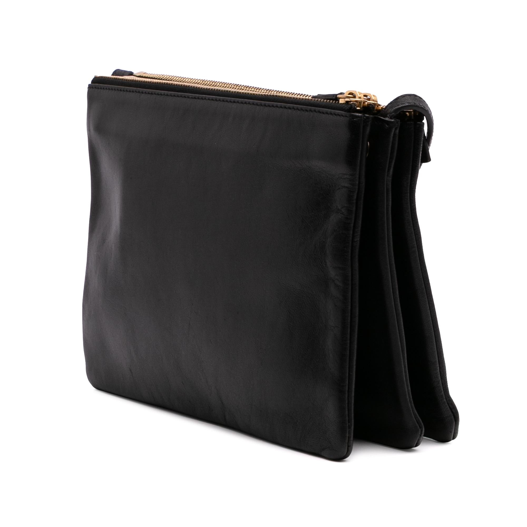 Celine Large Lambskin Trio Crossbody